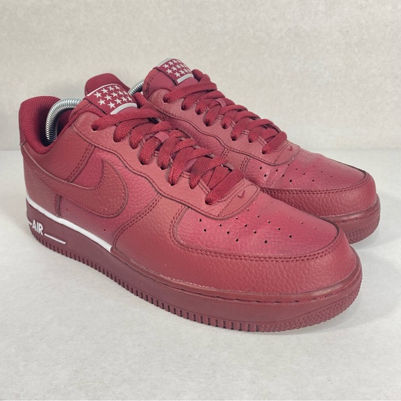 Nike Air Force 1 Low Team Red Sneakers Shoes AA4083-600; Men’s Sz 9 — Excellent! - Picture 4 of 15